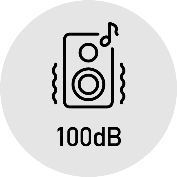 100dBまでOK